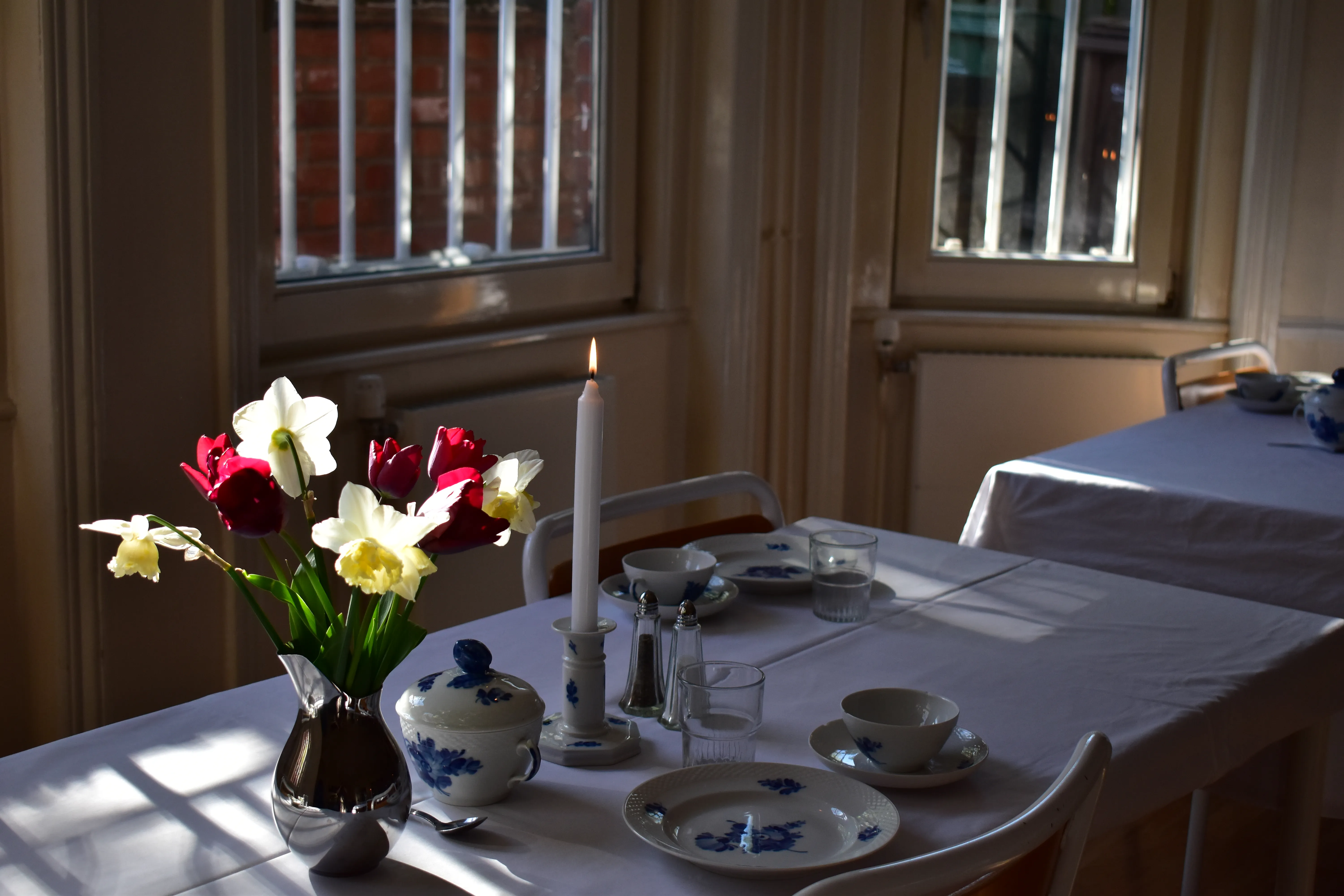 Billede af bordopdækning til morgenmad